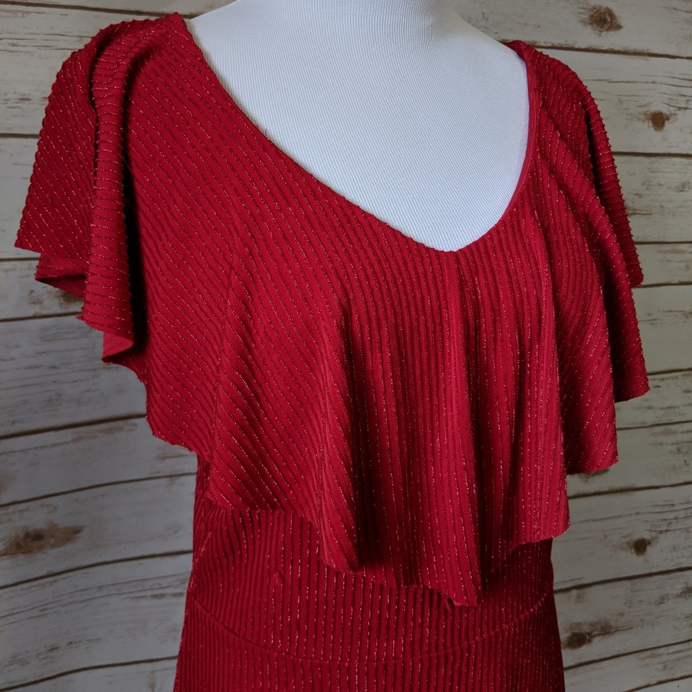 🍋5 FOR $25🍋 Adrianna Papell Red Ruffle Top_2